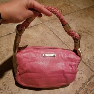 Kate Spade Gold Pink Metallic Gabi Avalon Hobo Bag